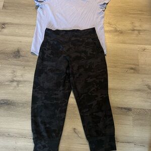 Lululemon Athletica Black Camouflage Leggings